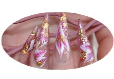 Nailart Blattgold & One Stroke