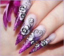 Nageldesign Orchidee Bild Foto