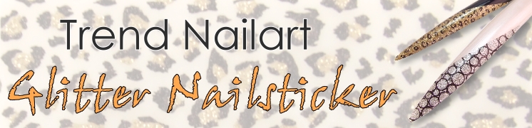 Glitter Nageldesign Sticker