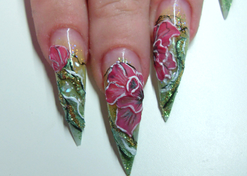 Nailart Anleitung Blumenwiese 12