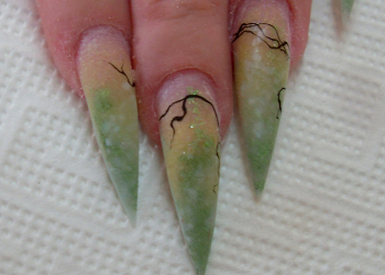 Nailart Anleitung Blumenwiese 6