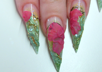 Nailart Anleitung Blumenwiese 10