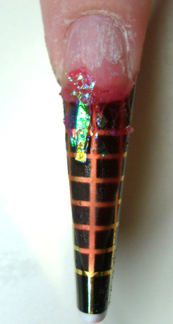Nailart Anleitung Frucht Cocktail mit Frimo Früchten 2