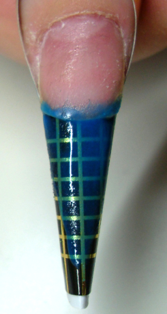 Nailart Anleitung Frucht Cocktail mit Frimo Früchten 13