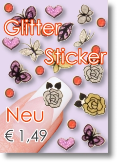 Nageldesign Glitter Sticker NEU für € 1,49