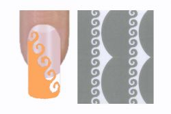 Nailart Schablone 19