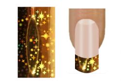 PNP Nail Foil Gold Starburst