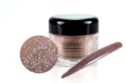 Nailista Acrylpuder - Braun Glitter 14