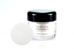 Nailista Acrylpuder - Weiss Glitter 16