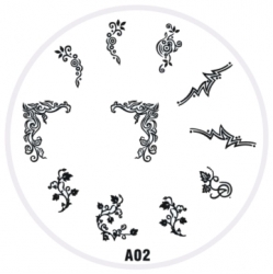 Stamping Schablone A2