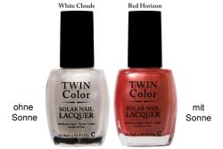 Twin Color White Clouds - Red