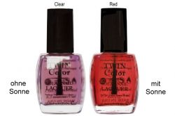 Twin Color Clear - Red