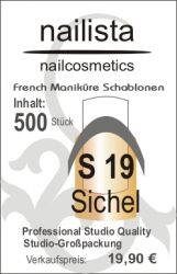 500 x French Manikr Schablone S 19