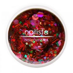 Farb Glitter Gel Crisp Rot 04