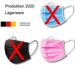 Mundschutz - Einwegmaske - rose - 50 St.