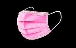 Mundschutz - Einwegmaske - rose - 50 St.