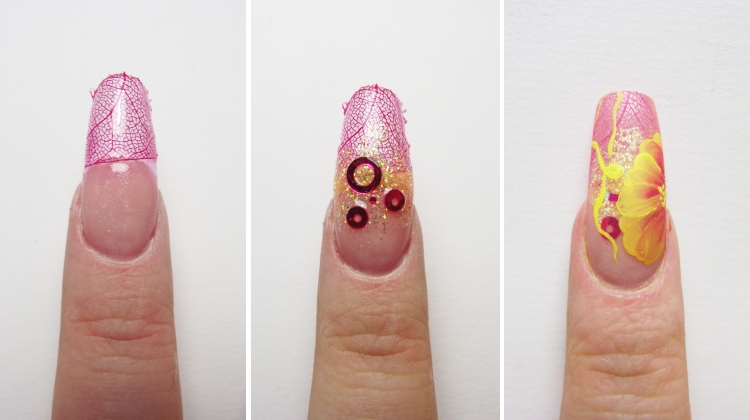 Nageldesign Pink Acrylmodellage Teil 2