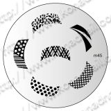 Konad Nailart Stamping Schablone m45