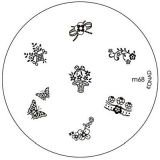 Konad Nailart Stamping Schablone m68