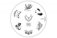 Konad Nailart Stamping Schablone m77