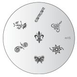 Konad Nailart Stamping Schablone m15