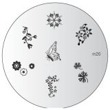 Konad Nailart Stamping Schablone m20