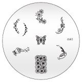 Konad Nailart Stamping Schablone m41