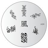 Konad Nailart Stamping Schablone m24
