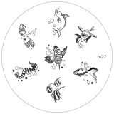 Konad Nailart Stamping Schablone m27