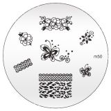 Konad Nailart Stamping Schablone m50
