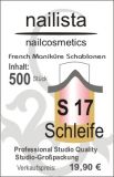 500 French Manik�r Schablone S 17