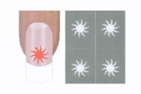 Nailart Schablone 10