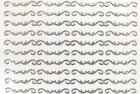 Ornament Nail-Sticker silber 4