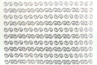 Ornament Nail-Sticker silber 3