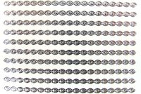 Ornament Nail-Sticker silber 1
