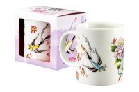 Ed Hardy Tasse Sparrow Flowers
