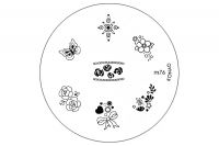 Konad Nailart Stamping Schablone m76