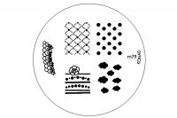 Konad Nailart Stamping Schablone m79