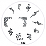 Stamping Schablone A2