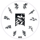Stamping Schablone A3
