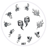 Stamping Schablone A7