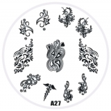 Stamping Schablone A27