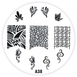 Stamping Schablone A38