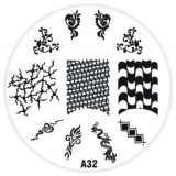 Stamping Schablone A32