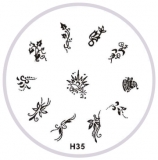 Stamping Schablone H35