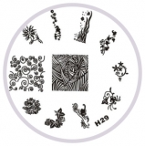 Stamping Schablone H29