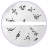 Stamping Schablone T06