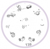 Stamping Schablone T39