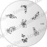 Konad Nailart Stamping Schablone m36