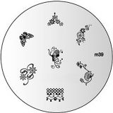 Konad Nailart Stamping Schablone m39